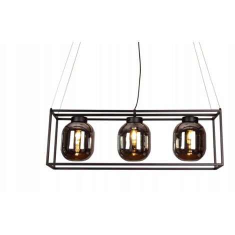 Hängende Deckenlampe für Wohnzimmer Esszimmer 3 Glasschirme