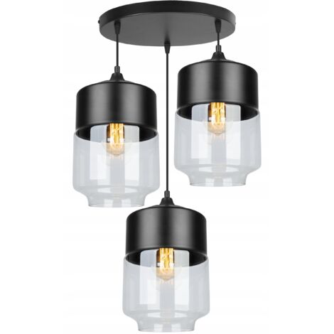 HÄNGENDE DECKENLEUCHTE, GLASPLAFON, LED-LAMPE