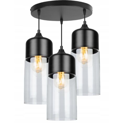 HÄNGENDE DECKENLEUCHTE, GLASPLAFON, LED-LAMPE