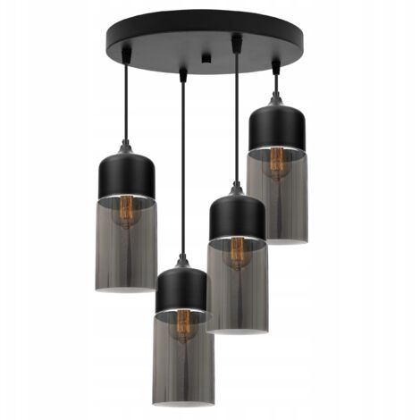 HÄNGENDE DECKENLEUCHTE, GLASPLAFON, LED-LAMPE