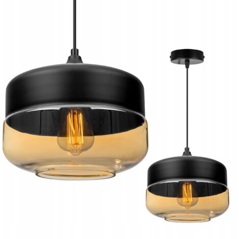 HÄNGENDE DECKENLEUCHTE, GLASPLAFON, LED-LAMPE