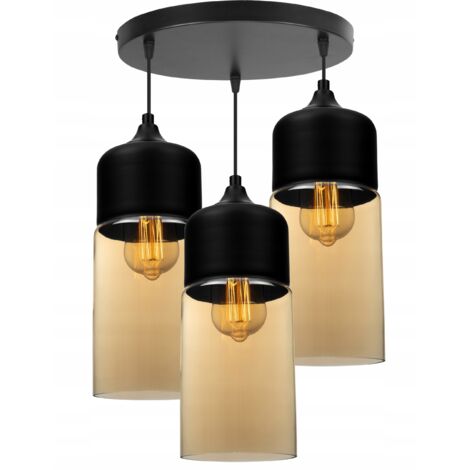 HÄNGENDE DECKENLEUCHTE, GLASPLAFON, LED-LAMPE