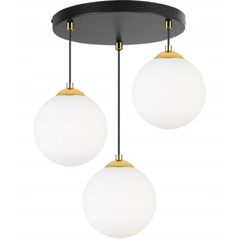 Hängende Deckenleuchte, Plafon, Kugel, Goldchrom, LED