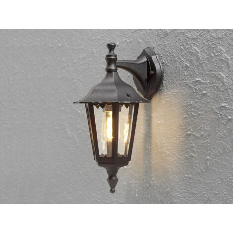 Hängende Wandleuchte FIRENZE, E27, Aluminium schwarz