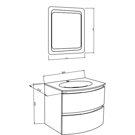 Hängender Badezimmerschrank 70 cm aus benzinblauem Holz mit Waschbecken – Arona - Specchio rotondo touch con LED
