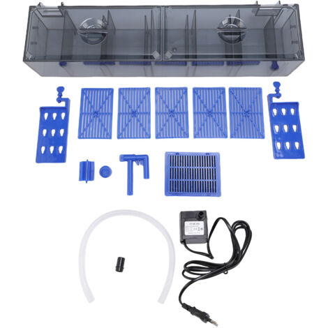 Hängender Doppelkaskaden-Aquarienfilter – Progressive Filtration, 130 l, 220 V, EU-Stecker