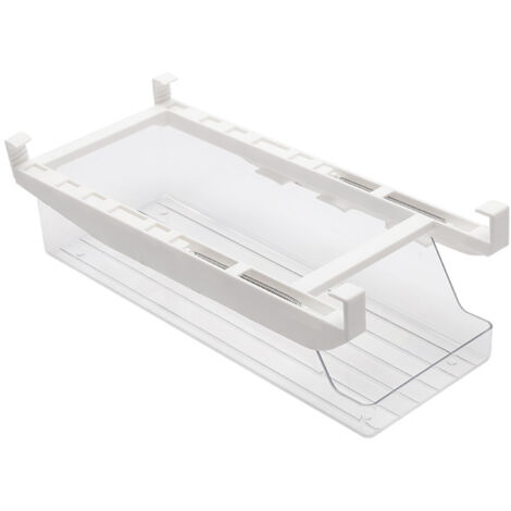 Hängender Kühlschrank-Dosenhalter [Typ] [Weiß] [33 x 13 x 8,5 cm] [PS+HIPS] [370 g] [1 Stück] – Dosenhalter für Limonaden, Obst, Suppen
