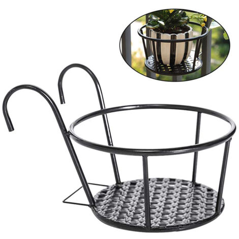 Hängender Metallblumentopf für den Garten – Tragbarer Pflanzkübel