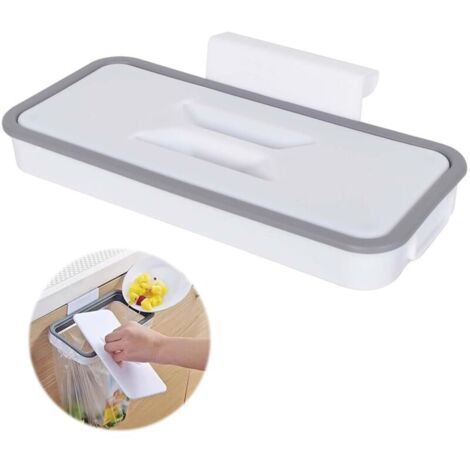 Hängender Müllbeutelhalter, Müllbeutelständer für Küche, Müllbeutel mit Deckel, zum Aufhängen von Müll, Küche, Schrank, Reisen, Camping