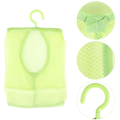 Hängender Organizer aus Netzgewebe für Schmuck, Kosmetik und Dessous (Socken, Strümpfe, BHs, Unterwäsche) – Multifunktional – Großes Fassungsvermögen – Grünes Licht – Polyester/PP – Maße: 30 x 26 cm –