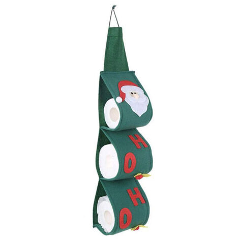 Hängender Weihnachtspapierhandtuchhalter – Weihnachtsmann-Rollenhalter – Taschentuchpapierhülle