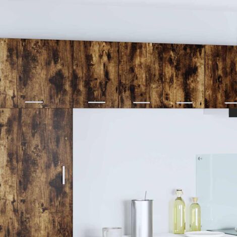 Hängeschrank 2 pcs Geräucherte Eiche und Weiß 30 x 31 x 40 cm vidaXL