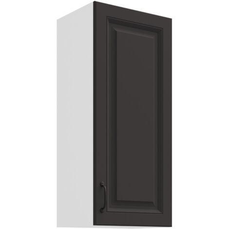 Hängeschrank 40 cm Stilo Grau Küchenzeile Küchenblock Küche Landhaus Höhe 90 cm