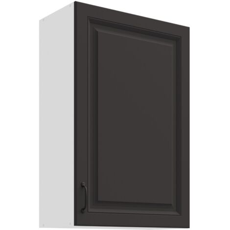 Hängeschrank 60 cm Stilo Grau Küchenzeile Küchenblock Küche Landhaus Höhe 90 cm