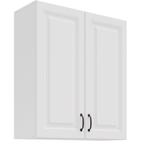 Hängeschrank 80 cm Stilo Weiß Küchenzeile Küchenblock Küche Landhaus Höhe 90 cm