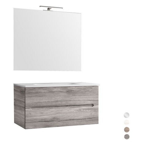 Hängeschrank 90 cm weiße Lärche