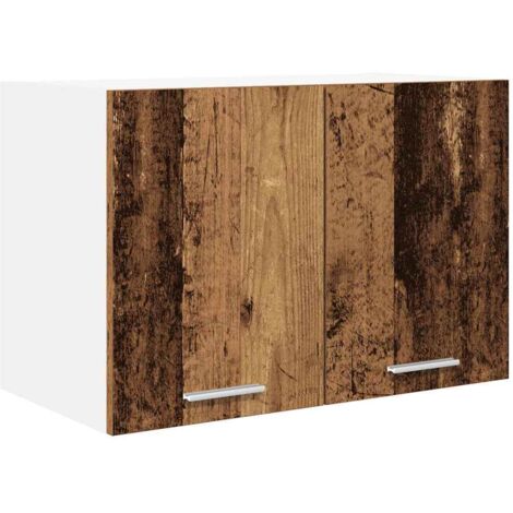 Hängeschrank Altes Holz und Weiß 60 x 31 x 40 cm Holzwerkstoff vidaXL