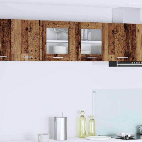 Hängeschrank Altes Holz und Weiß 80 x 31 x 40 cm Holzwerkstoff vidaXL