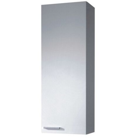 Hängeschrank Badezimmer 30x25x85 cm hochglanz weiß mit 1 Tür – Oxford