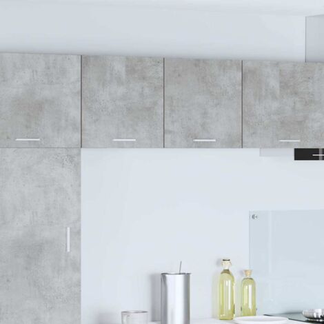 Hängeschrank mit Tür 2 pcs Betongrau und Weiß 40 x 31 x 40 cm vidaXL