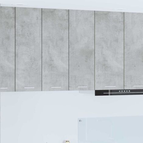 Hängeschrank mit Tür Beton Grau 60 x 31 x 80 cm Holzwerkstoff vidaXL
