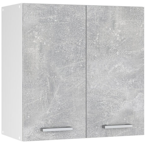 Hängeschrank R-Line, Beton, 60 cm mit Türen, Vicco