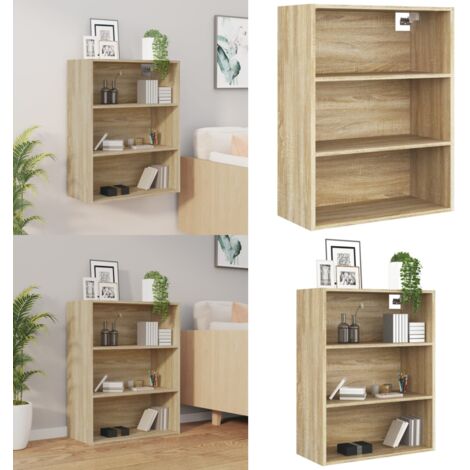 Hängeschrank Sonoma-Eiche 69,5x32,5x90 cm - Hängeschrank - Wandregal - Schrank - Lagerraum - Dekoelement - Home & Living