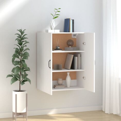Hängeschrank Weiß 69,5x34x90 cm Holzwerkstoff vidaXL