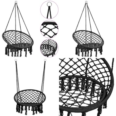 Hängesessel 80 cm Anthrazit - Gartenschaukel - Gartenschaukeln - Home & Living