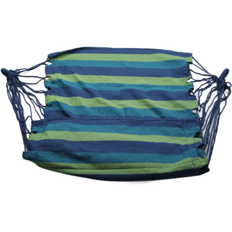 Hängesessel aus dickem Segeltuch mit Seil, ideal für Garten, Schlafzimmer oder Terrasse, frische grüne Farbe.