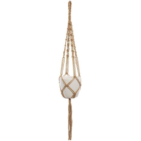 Hängetopf - Jute - weiß - D11 -5 cm