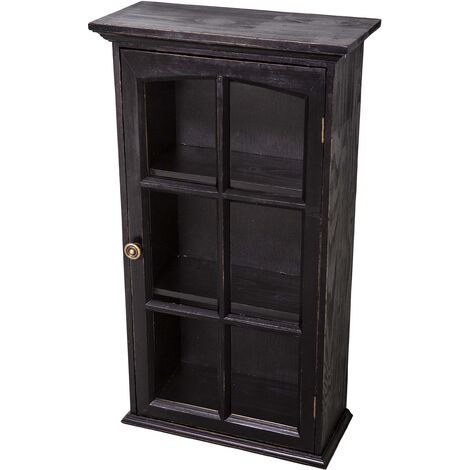 ANTIC LINE CRÉATIONS Hängevitrine aus Holz 40 x 18 x 70 cm