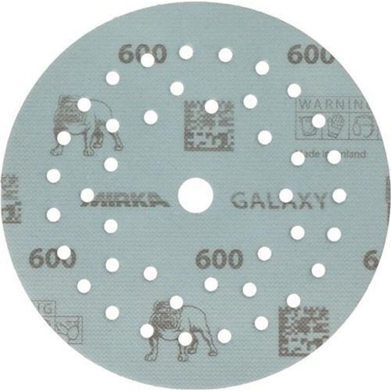 Mirka Haftschleifscheibe Galaxy Grip Multifit 125 Mm Körnung 600 Für Holz / Metall / Lack / Kunststoff Keramik/korund Lochanzahl 72