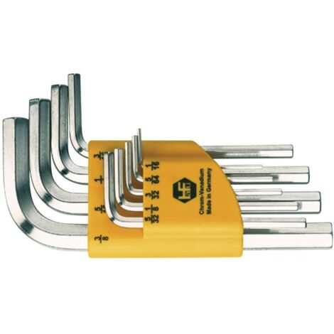 HAFU Sechskant Stiftschlüssel-Satz Zoll im Clip Gr. 0,05"-3/8" 13-teilig