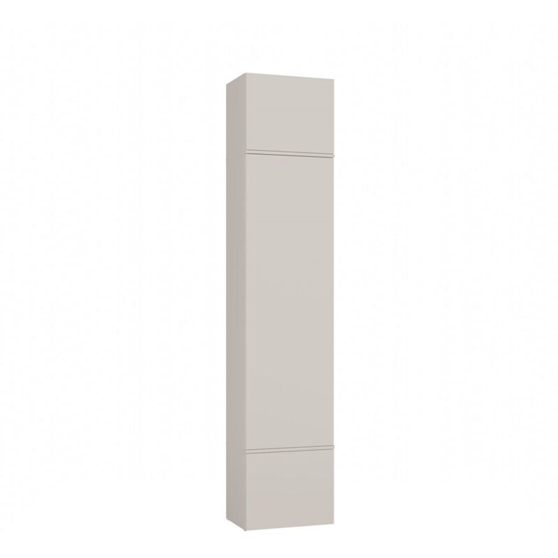 Topeshop – Armoire d'entrée 3 portes – Garde-robe beige cachemire – Hauteur 238 cm, Largeur 50 cm, Profondeur 35 cm – Système TIP-ON