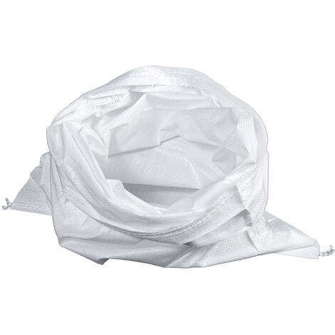 HaGa® Gewebesack 50 x 80cm Schwerlastsack PP-Sack Getreidesack weiß