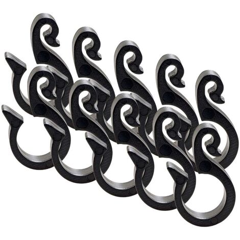 HaGa® Schlauchhaken Hängeclip für Tropfschlauch Schlauchclip Schlauchhalter 10 St