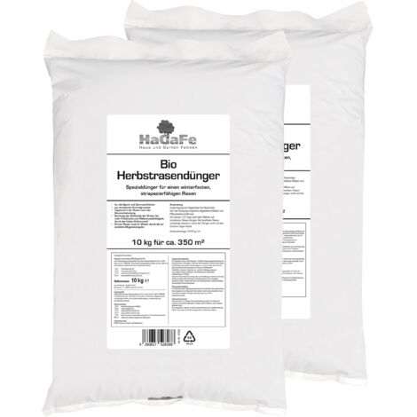 HaGaFe Bio KRÜMEL Herbstrasendünger Herbst Rasendünger Dünger Kaliumdünger 30kg (3 x 10 kg)