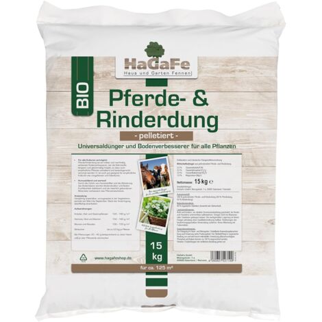 HaGaFe Pferdedung & Rinderdung, Pferdemist, Rindermist, Organischer Universaldünger