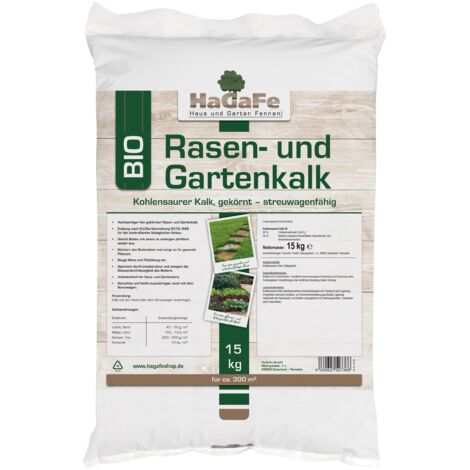 HaGaFe Rasenkalk & Gartenkalk Garten Kalk Düngekalk 30kg (2 x 15 kg)
