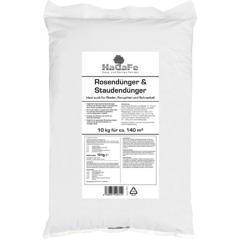 HaGaFe Rosendünger & Staudendünger Ideal auch für Flieder Forsythien Schneeball 20kg (2 x 10 kg)