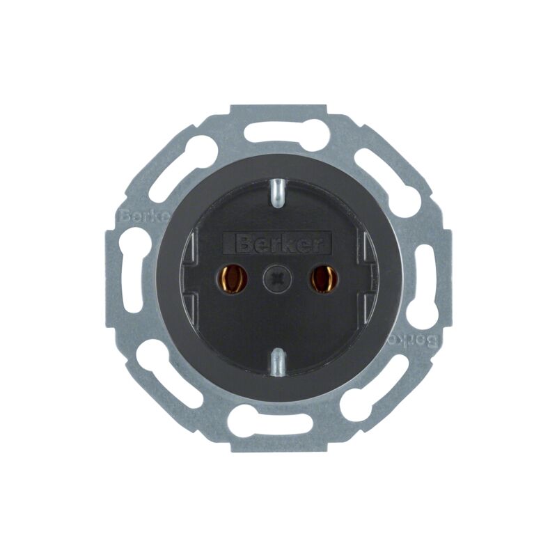 Berker - hager 474521 type f noir prise de courant