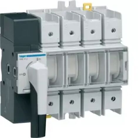 Hager 4P 125A 8-Feld-Lasttrennschalter mit Drehschalter HAE412