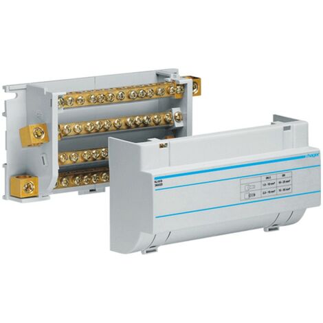 Hager 4P 160A 12 Conexiones Distribuidor de barra fija modular KJ01D