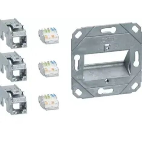 Hager Anschluss Modul 3x RJ45 Cat.6a GMKSRJ45C6A3
