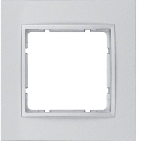 HAGER B7  CADRE 1 POSTE ALUMINIUM MAT