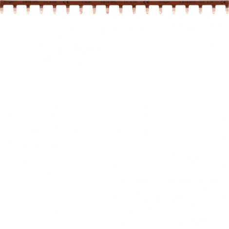 Hager – Barre de pontage 1P 63A – Languette 10mm² – 13 modules – Connexion cage à vis – Couleur marron – Tension 4kV
