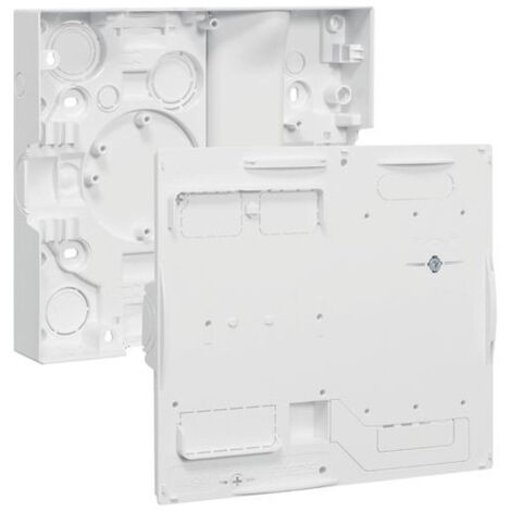 Hager – Bloc de commande 230V 1P GA01E – Fixation rapide QuickFix – Compatible compteur Linky – Dimensions 250x225x45mm