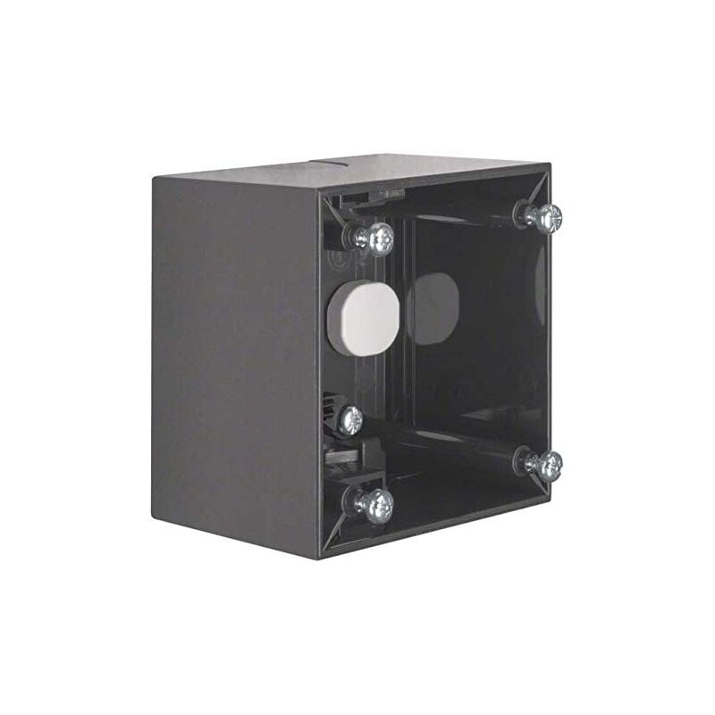 Boitier montage surface 1 élément avec collier anthracite mat 911512515 - Hager