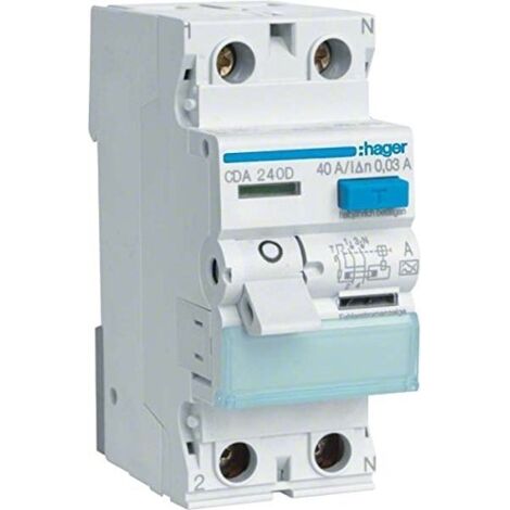 Hager CDA240D Interruttore differenziale grigio 40A 30mA